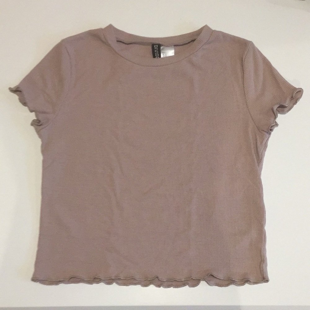 H&M Lettuce Trim Crop Top